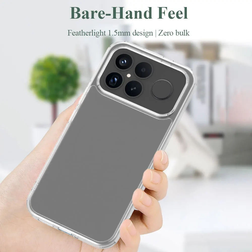 Lereach Für Poco X8 Pro Max F8 Ultra F8 Pro X7 Pro Transparente Kristall-Handyhülle TPU+Acryl Stoßfeste Schutzhülle – Detail 8