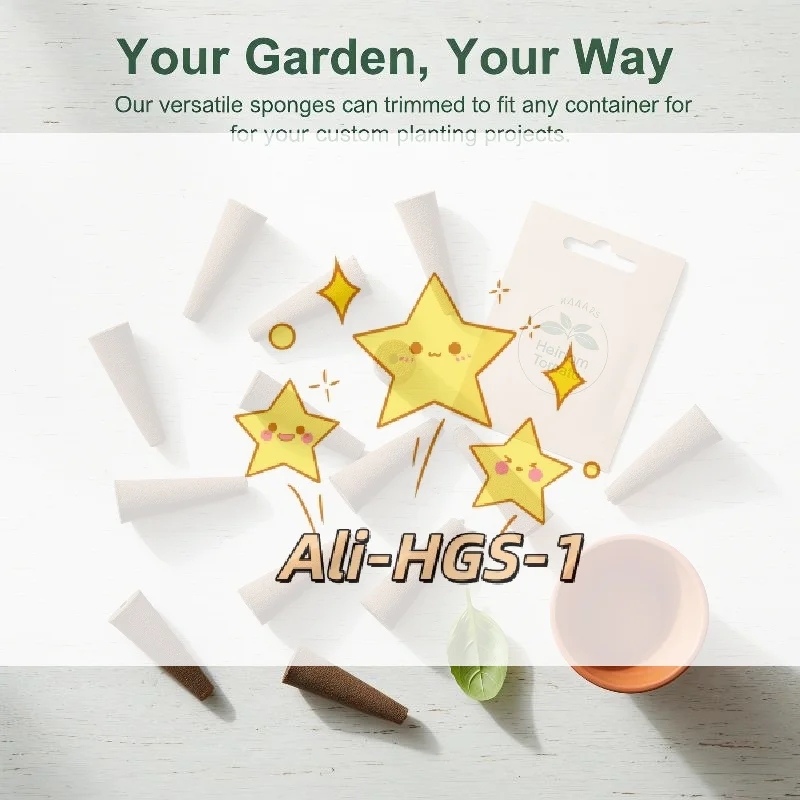 

50PCS Seed Grow Sponges Hydroponics Pod Plugs Fast Germination Rooting for Indoor Herb Flower Vegetable Garden System