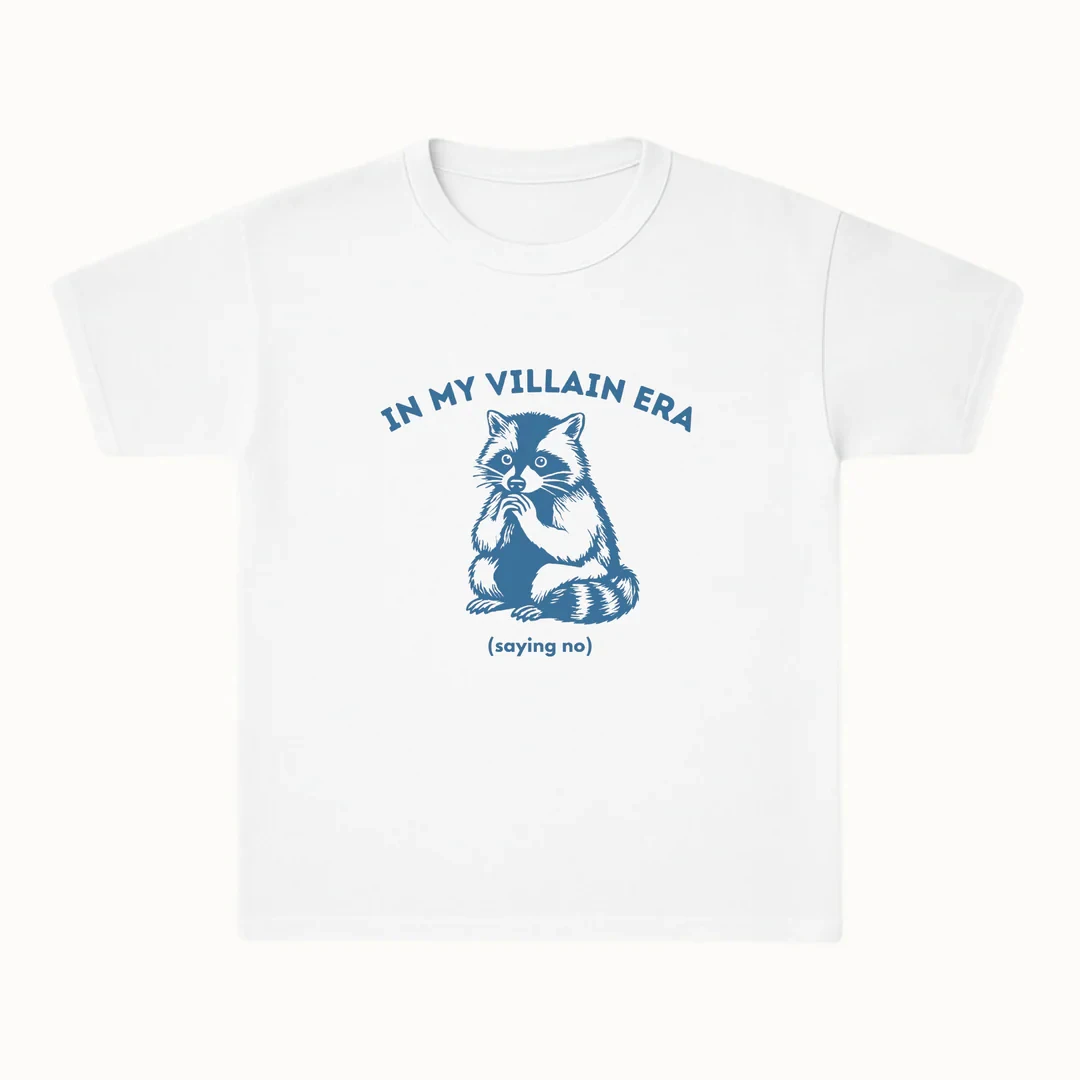 

In My Villain Era (saying No) Print Summer Fashion Trend BestSeller T-shirt Unisex Casual Loose Comfortable Cotton T-shirt