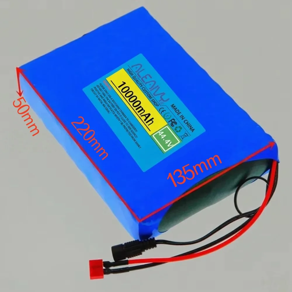 12S4P 44.4V 10Ah 18650 Lithium-ion Battery Pack Suitable for 500W 750W Electric Skateboard Commuting Tool Battery Pack, with BMS