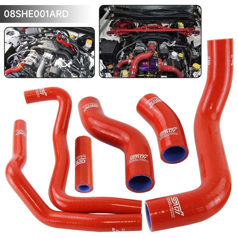 Silicone Coolant Radiator Hose Kit Fits For 2013-2019 Scion FRS Toyota GT86 Subaru BRZ Blue / Black / Red