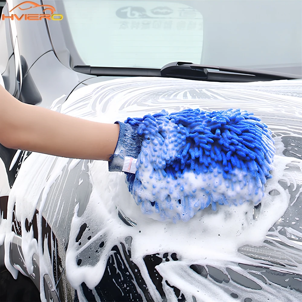 

1/2/4/10pc Paint Cleaning Mitt Glove Microfiber Chenille Car Styling Moto Wash Vehicle Auto Cleaner Detailing Cloths Home Duster