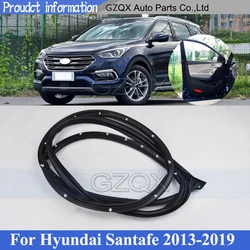 CAPQX Door Rubber Weatherstrip Seal For Hyundai Santafe Santa Fe IX45 2013-2019 Door Rubber Seal Doorpost Strip Door Seal