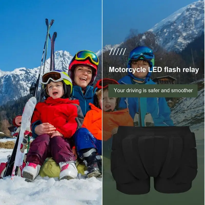 Kids Outdoor Sports Padded Shorts Snowboard Hip Protection Shorts Ski Roller Skating Hockey Riding Cycling Butt Protective Short