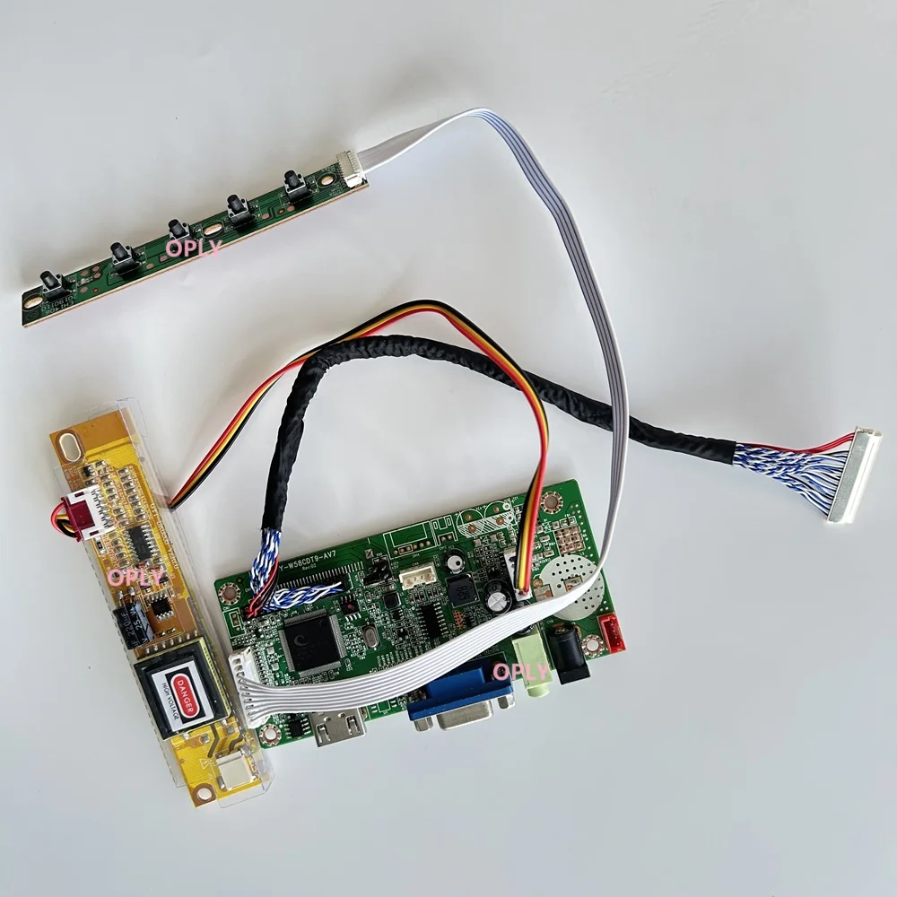 58C HDMI-Compatible Controller board  VGA kit for B141XN04 V2 B141XN04 V7 B141XN04 1024X768 LCD panel screen 14.1