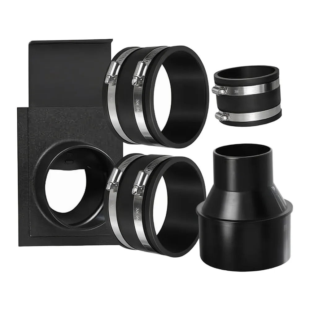 4-Part Dust Collection Adapter Set Optimized for Table Saws Sanders and Other Woodworking Equipment Interfaces
