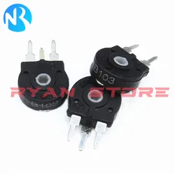 Potentiometer PT10 1K 2K 5K 10K 20K 50K 100K 470K 500K 1M 2M 10M 22R 500R Elliptical Hole Vertical Adjustable Resistor PT10-2-M