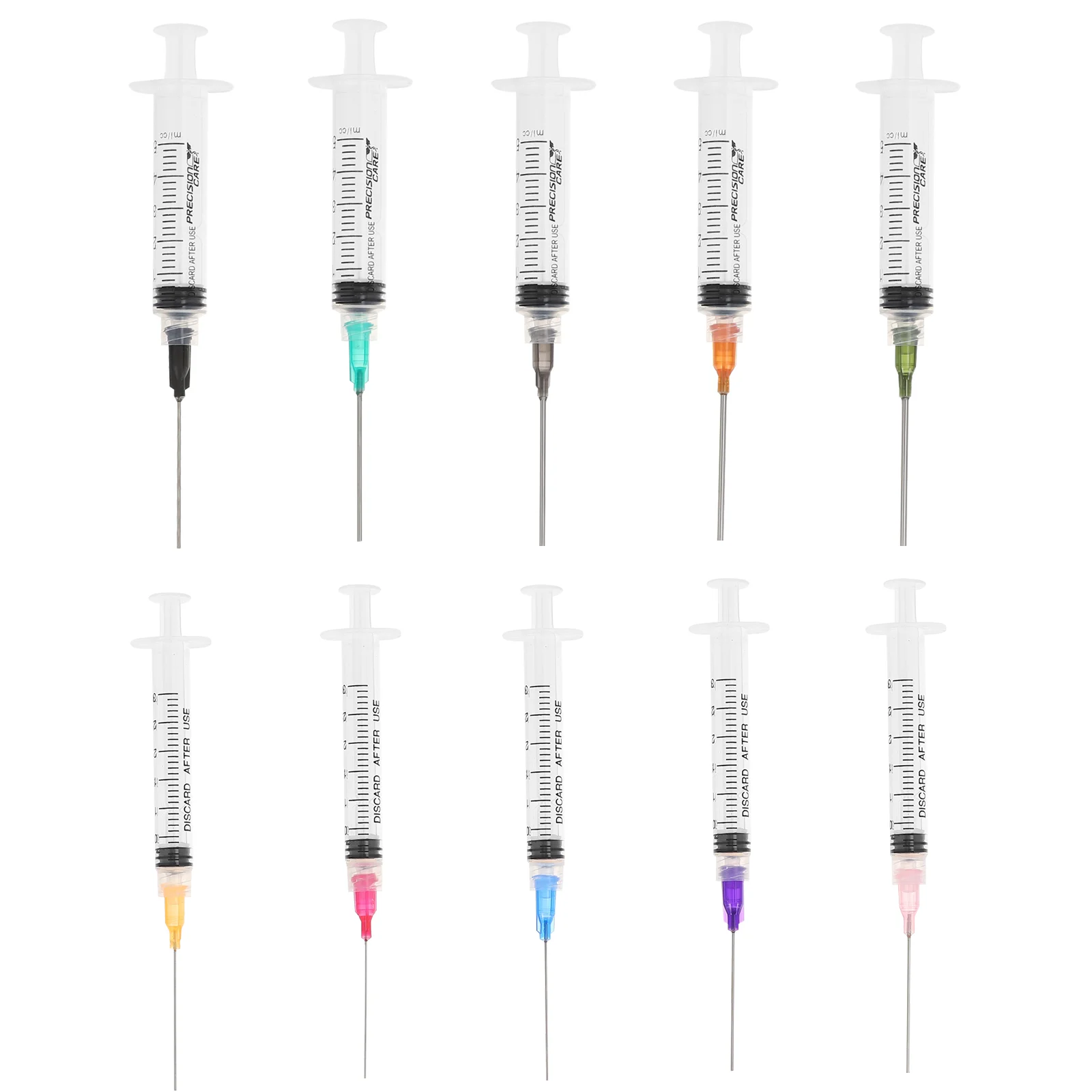 Syringe Plastic Needle Package Perfume Reusable Slender Measuring Accurate Beauty Liquid Ink Filling Set Tool Oil