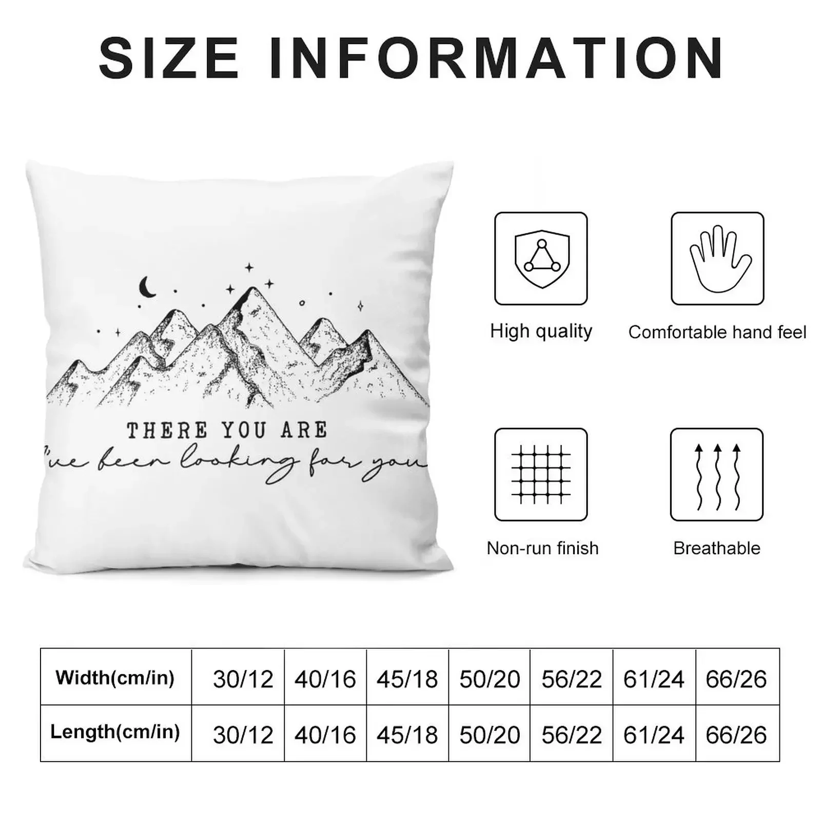 There You Are. I’ve Been Looking For You Throw Pillow luxury home accessories Cushion Cover Pillowcase pillow