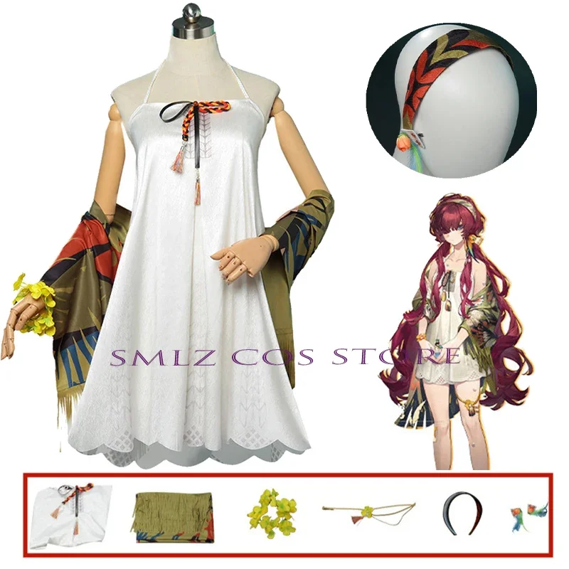 Enissei cosplay jogo reverso: 1999 Ени soo cosplay traje vestido xale acessórios conjunto roupa de festa de halloween para mulher menina