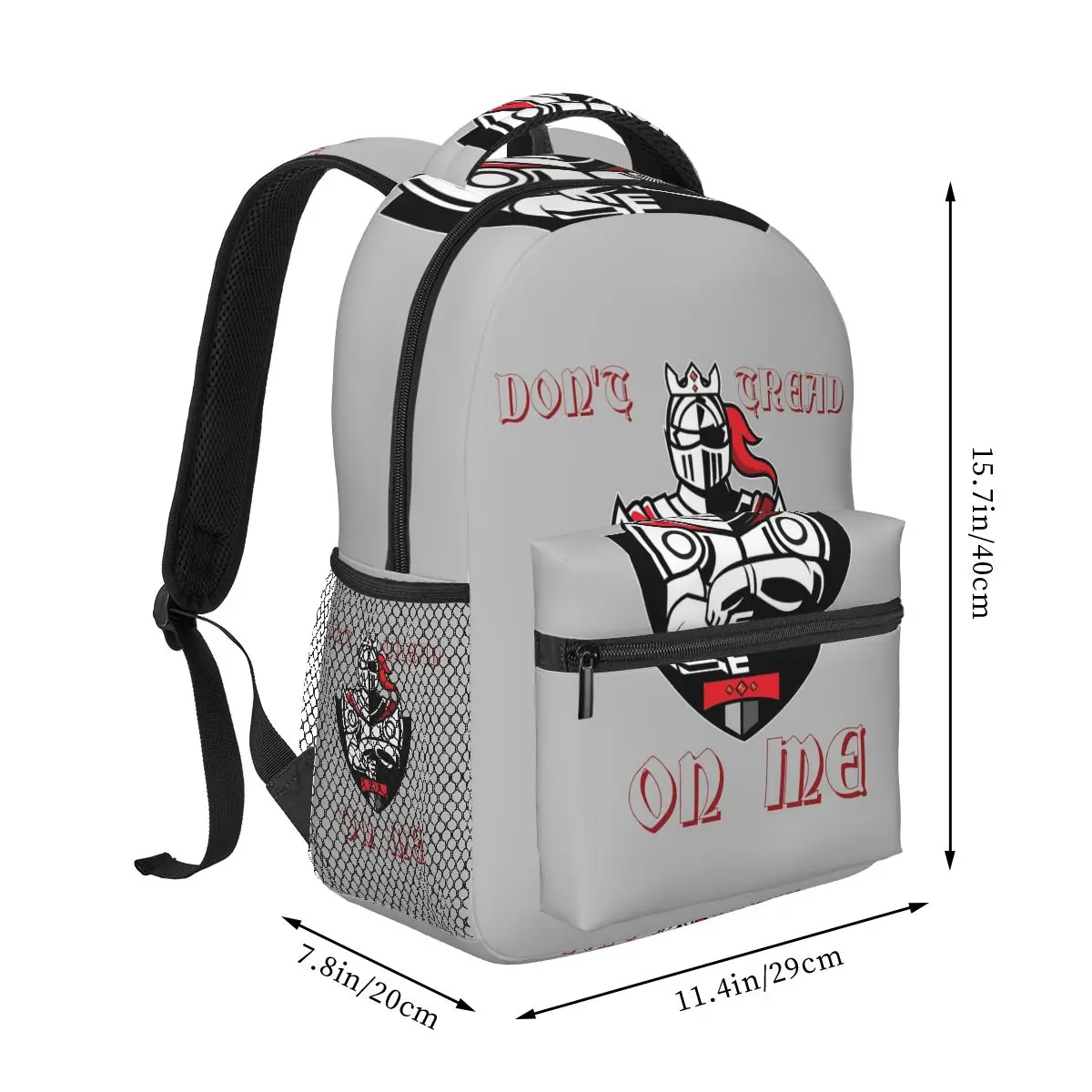 Knights Templar Cross Shield Symbol Medieval Sword Emblem Secret Order Backpack Student Boys Girls BookBag Laptop Shoulder Bags