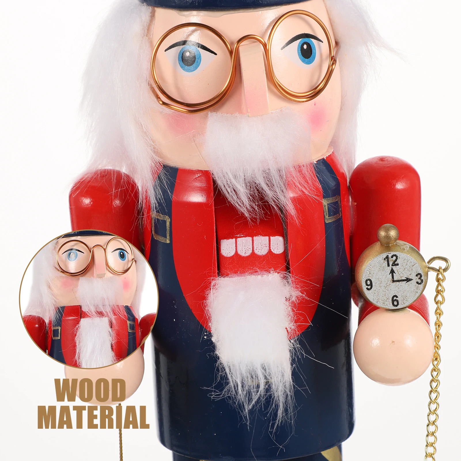 

Wooden Nutcracker Christmas Decoration Tall Small Traditional Unique Xmas Decor Gift For Kids Home Table Fireplace Shelf Display