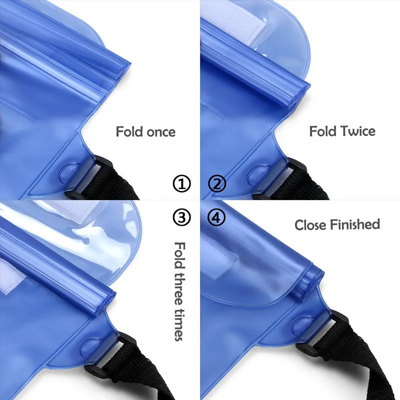 Bolsa de natación impermeable con sellado de deriva, riñonera para buceo, esquí, funda subacuática para teléfono, bolso de hombro seco para playa, barco, deporte
