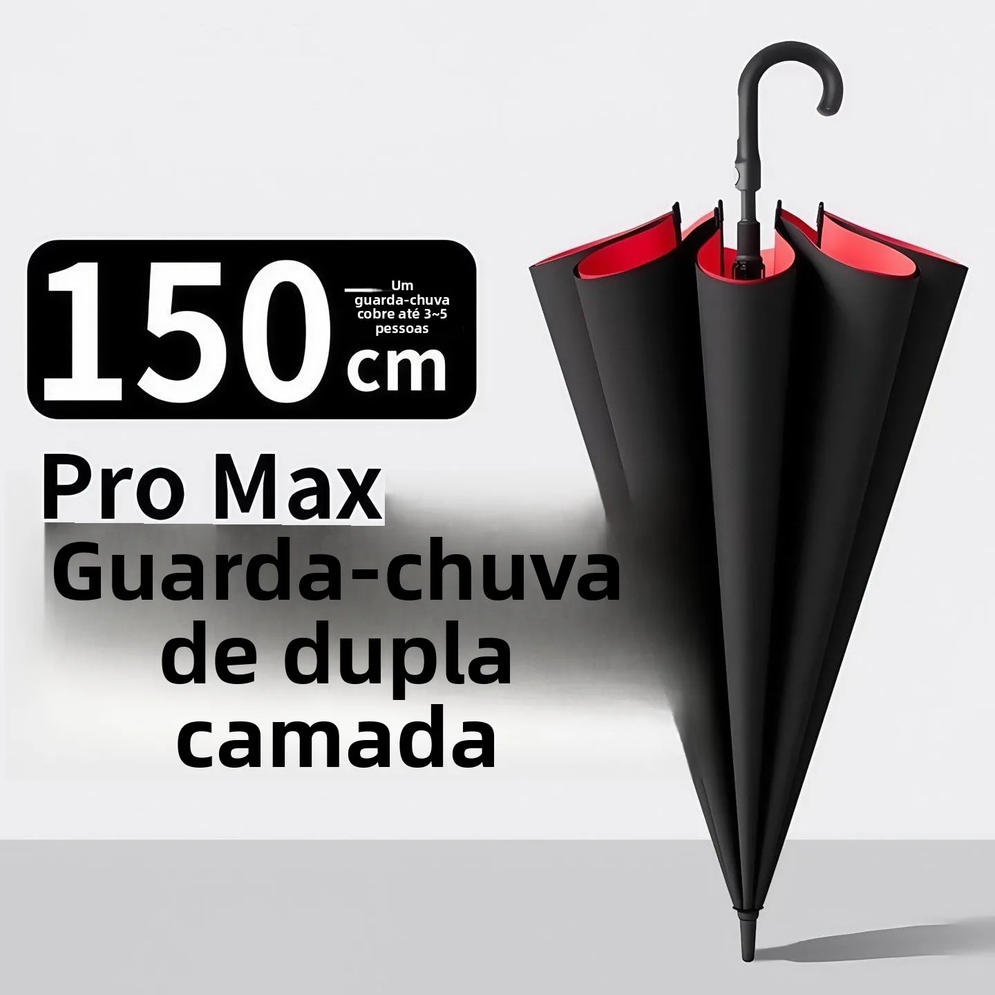 thickened-double-layer-automatic-long-handle-umbrella-men's-windproof-large-resistant-sunny-rain-men's-umbrella-bend-hook