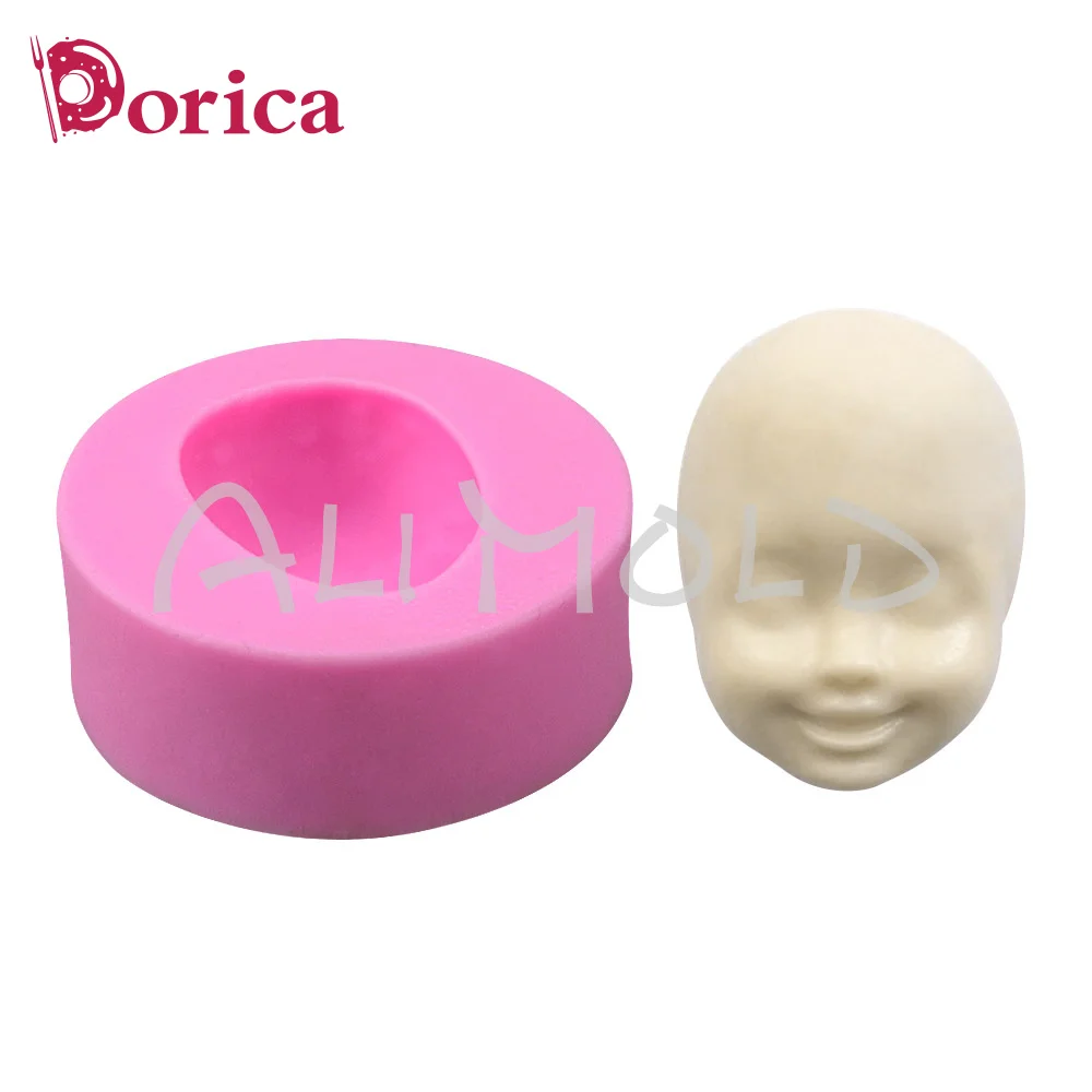 Bebê rosto silicone fondant bolo decoração molde de silicone feito à mão decoração folhas de chocolate doces utensílios de cozinha