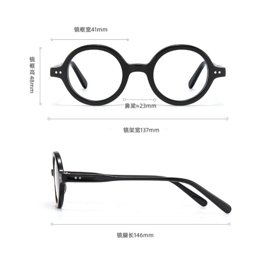 جودة عالية أزياء خلات الإطار الرجعية الرجال النساء الكلاسيكية النظارات الطبية البصرية الرموش