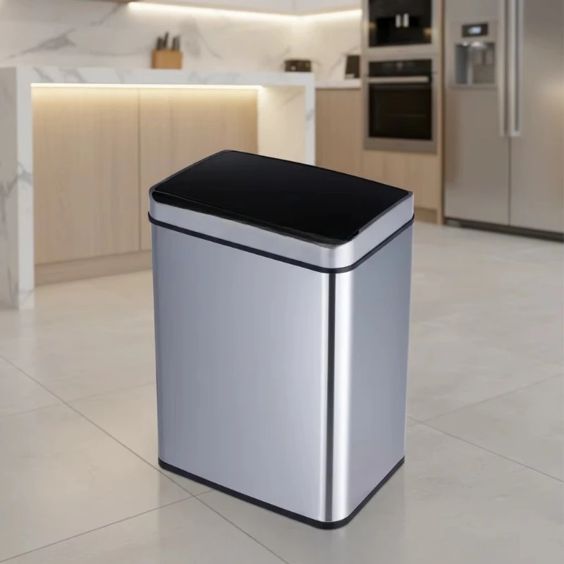 50L intelligent automatic sensor trash can, trash can, indoor office kitchen use, long screen touch screen