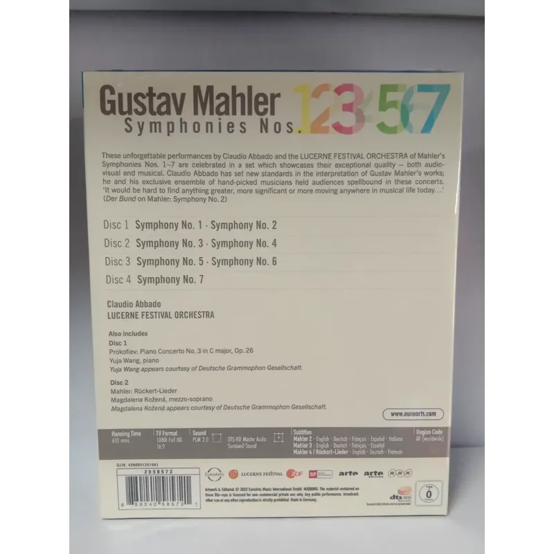 Mahler Symphonies 1-7 Abbado Conducts The Lucerne Festival Orchestra