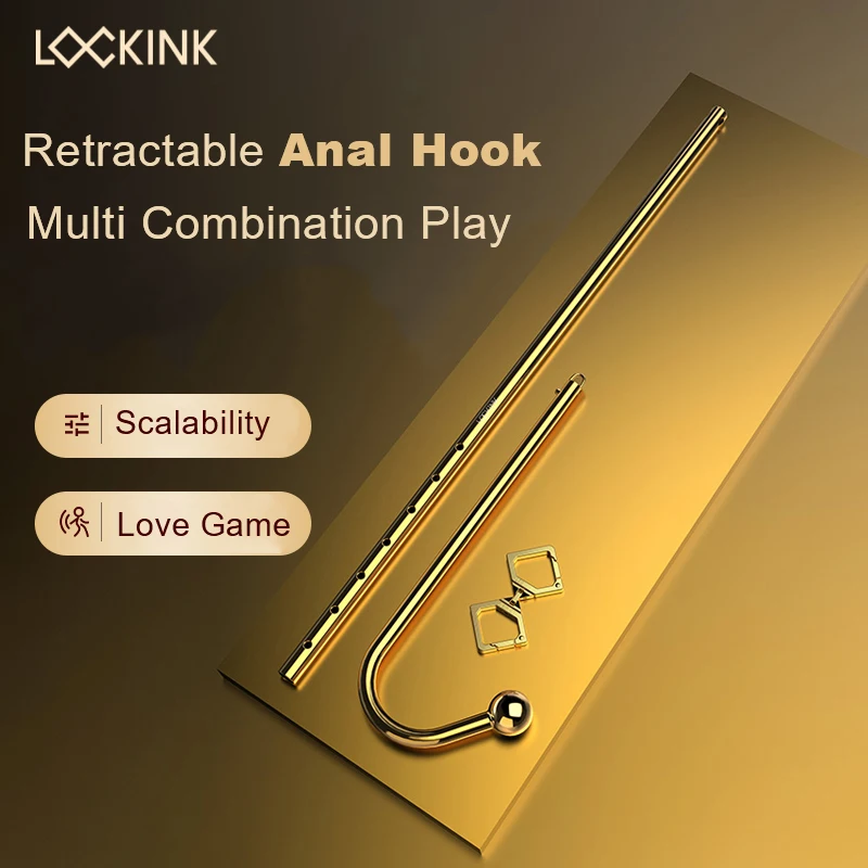 Lockink Metal Adjustable Anal Hook Couple Adule Sex Toy Sm Posterior Anal Dilation Adult Games Restraint Equipment for Men Women - view 2