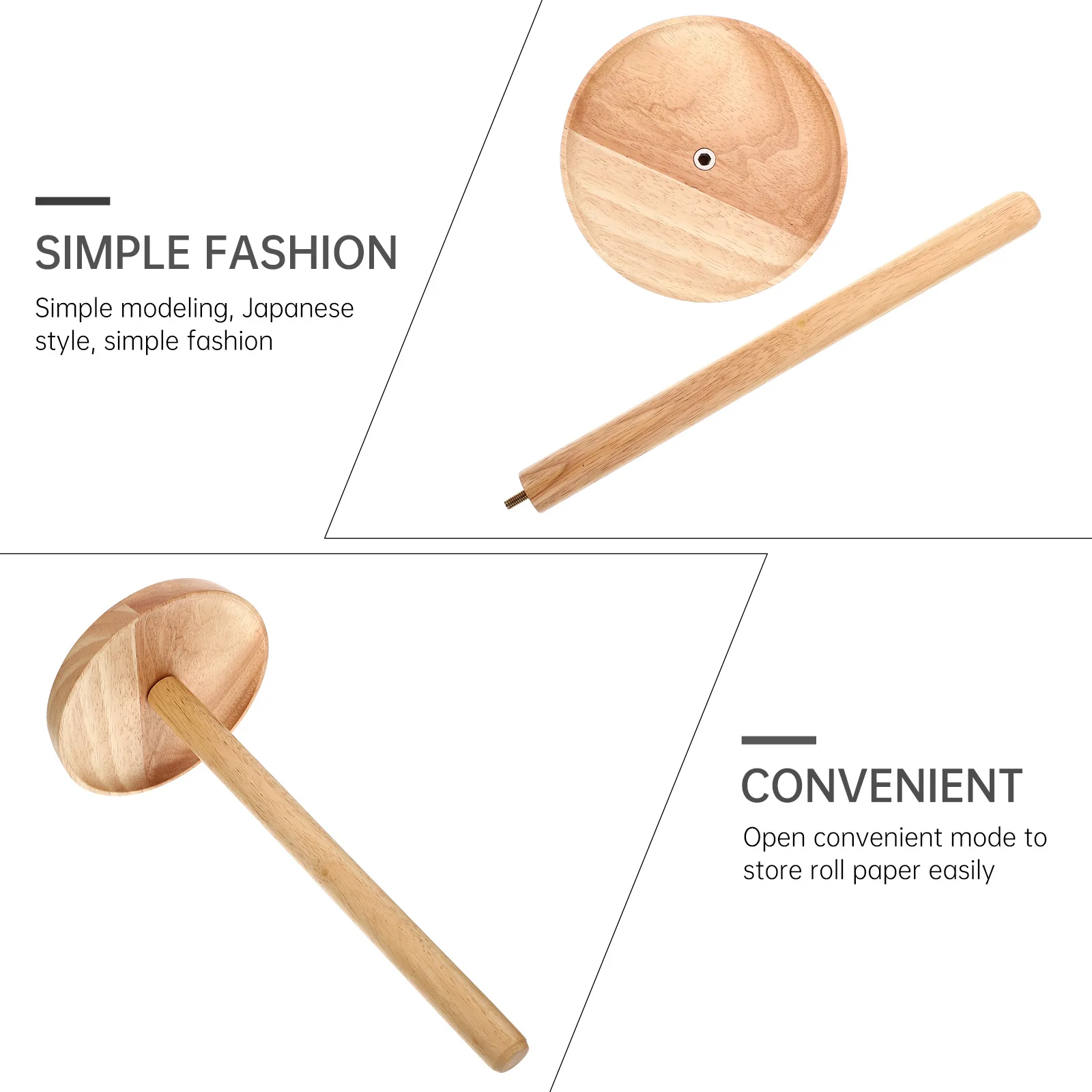 

1Pcs Solid Wood Toilet Paper Holder Paper Rack for Rv Bathroom Guest Toilet Tissue Holder Home Decor Gift