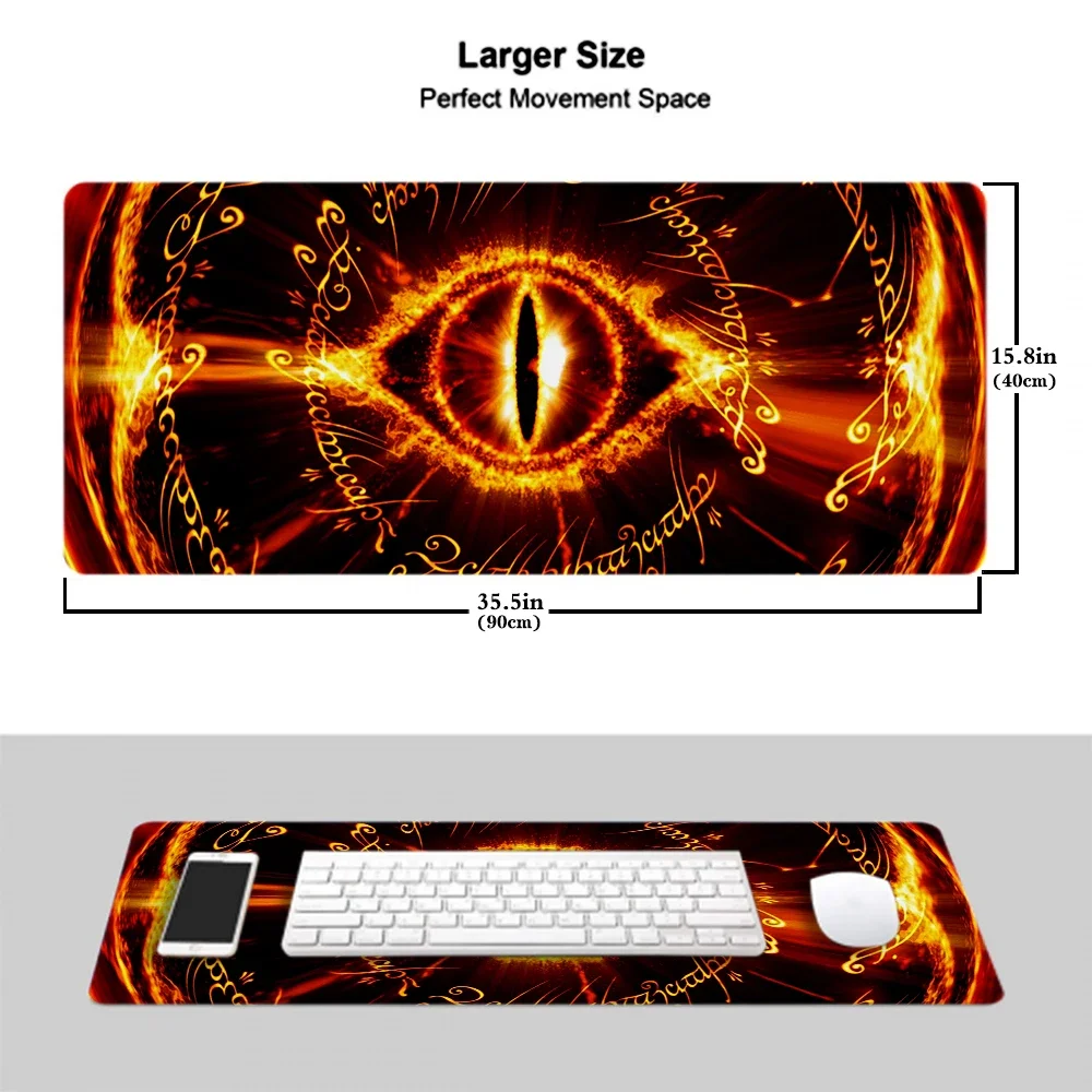 Mouse Mats Lotrs Movie Rings Mat Large Pad Mousepad Anime Gaming Accessories Cute Mause Kawaii Carpet Gamer Cabinet Xxl Keyboard