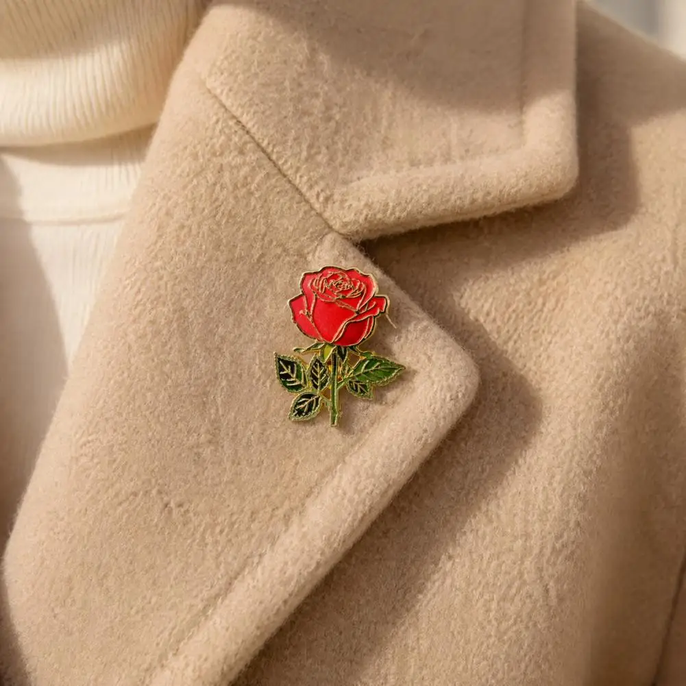 Floral Lapel Pins Alloy Flower Brooches Women Enamel Flower Brooch Set Rose Peony Carnation Lapel Pins Oil Dripping for Coats