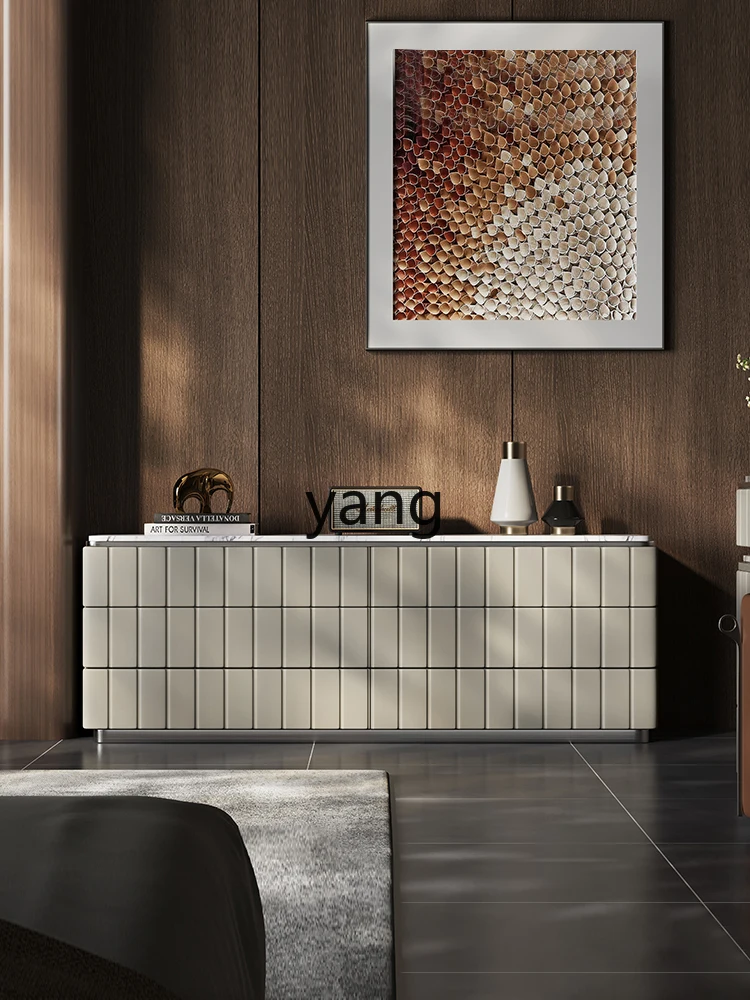 

LMM Italian minimalist six-chest cabinet, bedroom TV cabinet, modern minimalist wall storage cabinet