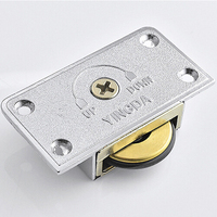 Furniture Sliding Door Moving Wheel Metal Roller Runner Wardrobe Cabinet Bearing Top Bottom Pulley Wheel Door Accessories