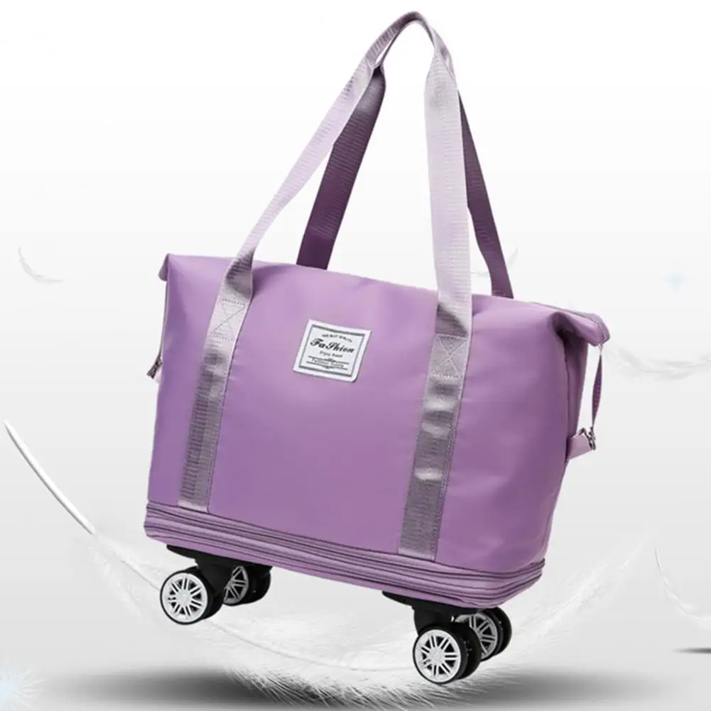 Waterproof Suitcase Capacity Expandable Rolling Duffle Bag with Wheels Waterproof Suitcase for Travel Foldable Luggage Bag