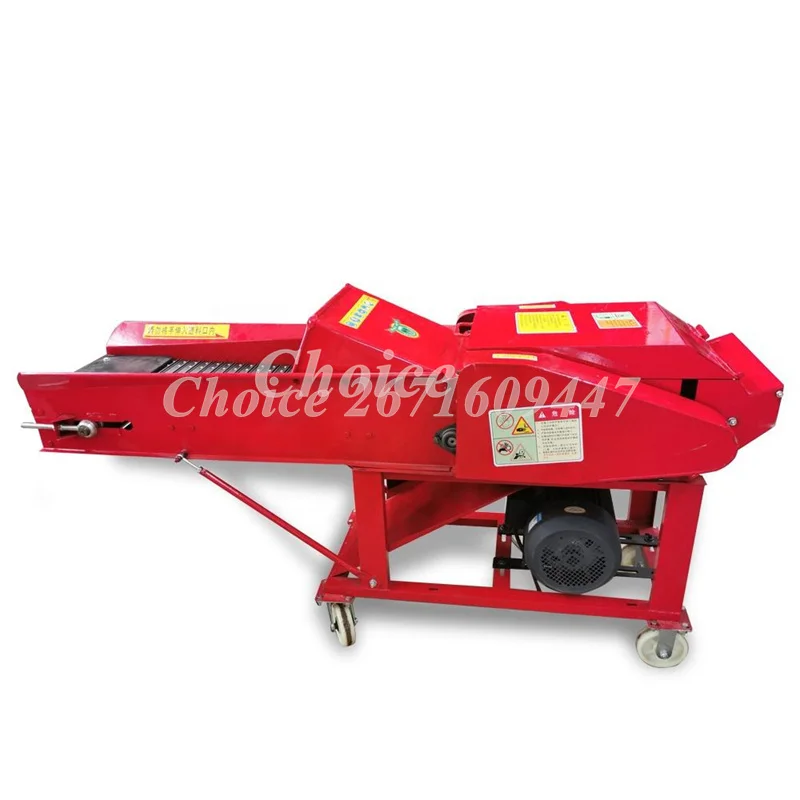 Grass Cutting Chopper for Animals Feed Agricultural Feed Processing Silage Machine Crusher Chaff Cutter Machine