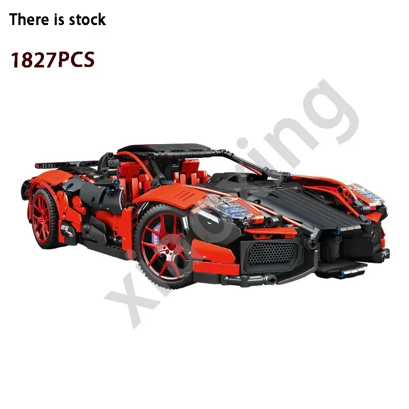 

Classic Racing 701026 Tech TechTechTro Red Charm Sports Car High Difficulty Stitching Building Block Model Puzzle Gift for Kids