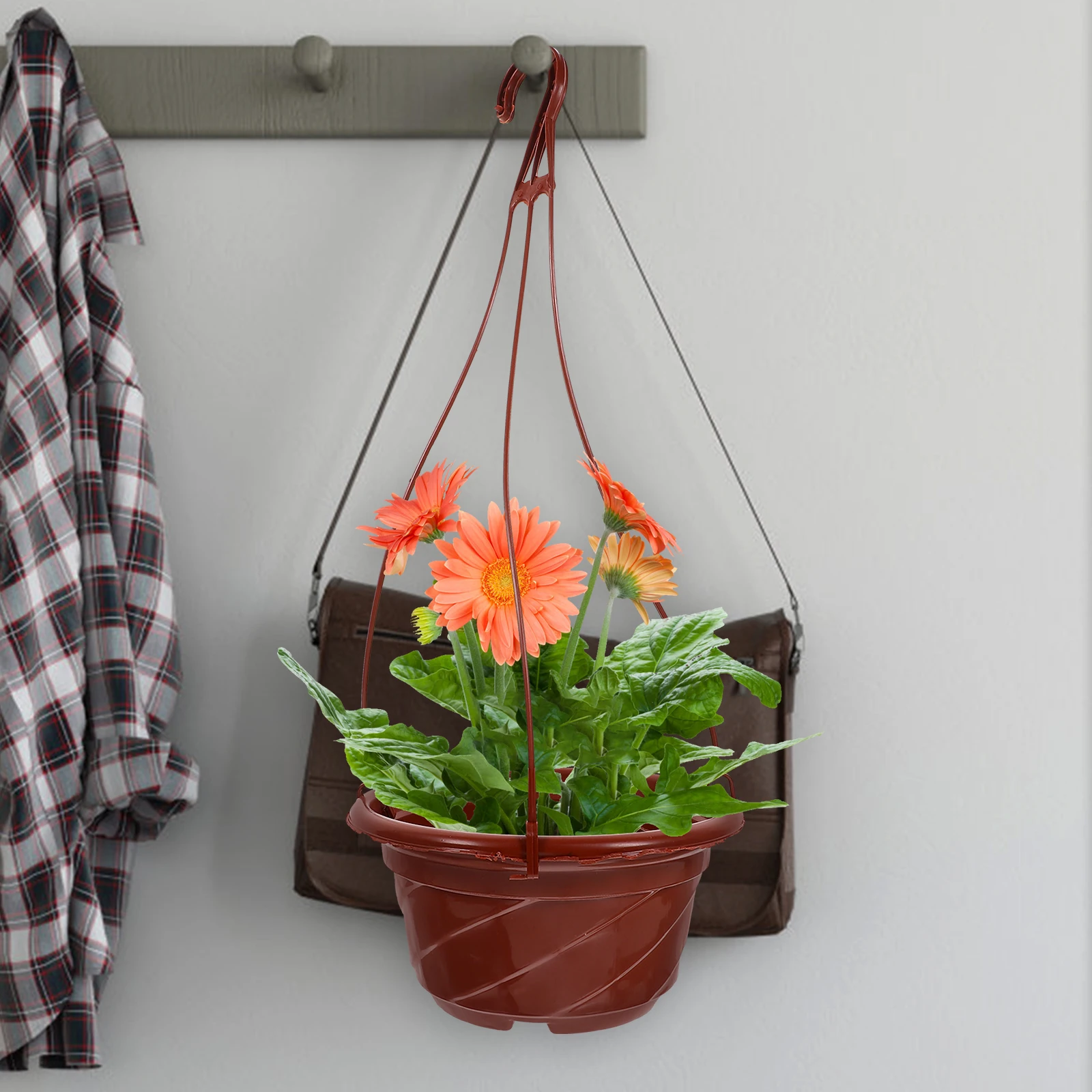 

16Pcs Hanging Planters for Indoor Outdoor Use Modern Design Greenery Holder Suitable for Patio Porch Garden Decoration