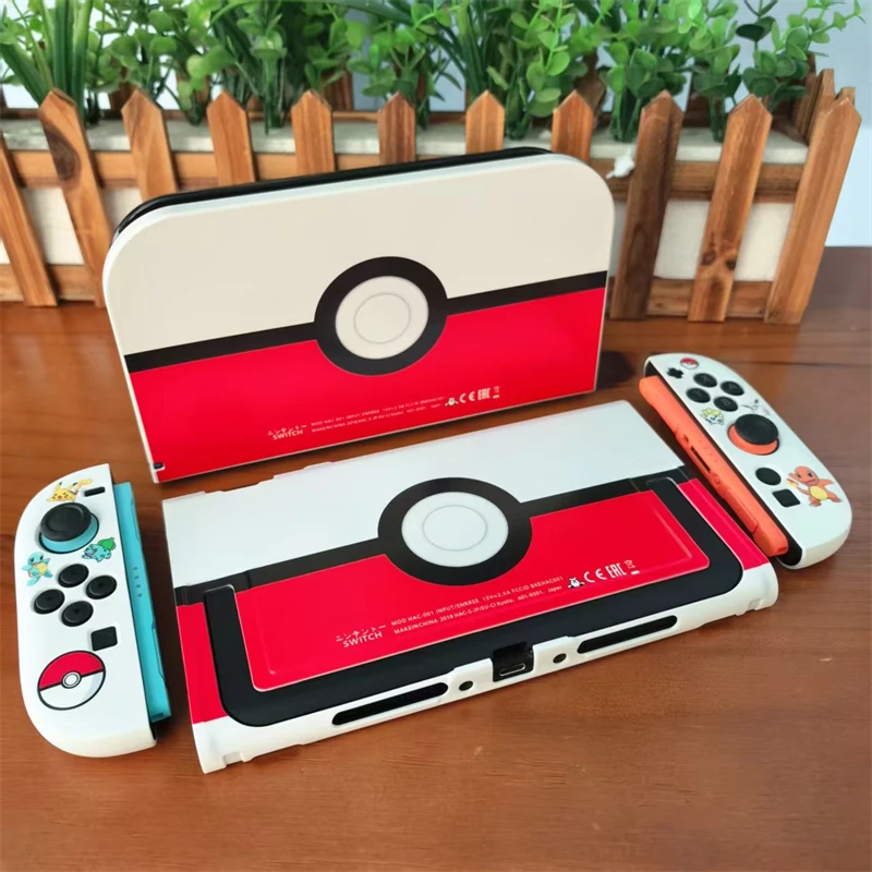 Protective Case for Switch 2 (2025),Anime Pokemon Hard PC+TPU Cover Protector,  TV Dock Station Base Case for Nintendo Switch 2