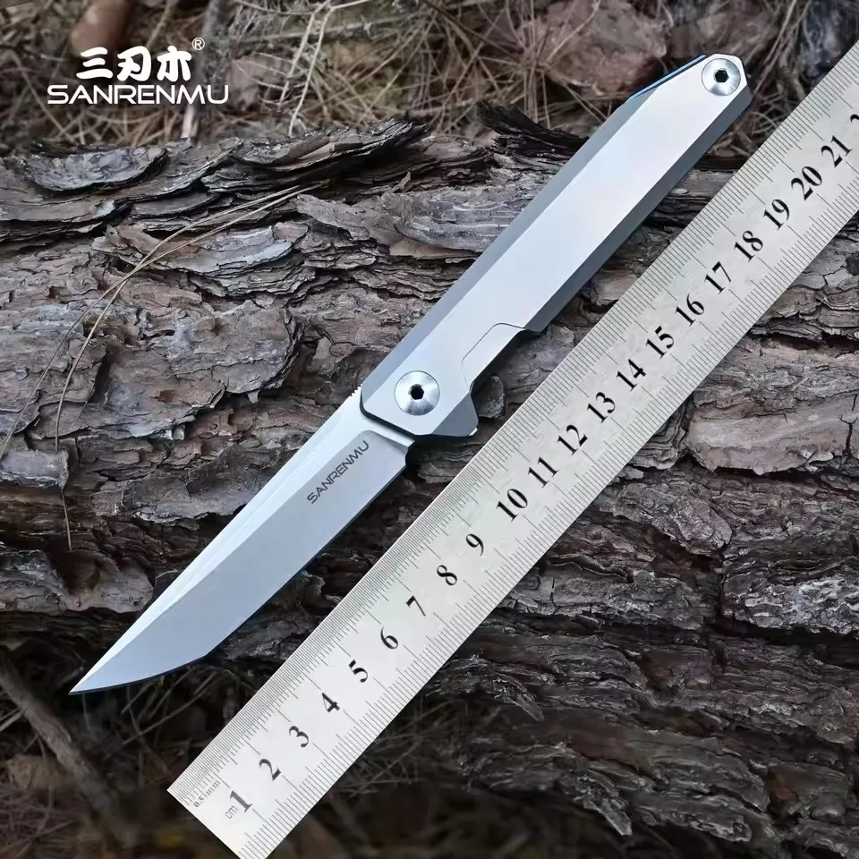 SANRENMU SRM 1161TZ Folding Knife S35vn Blade Titanium Alloy Handle Outdoor Adventure Camping Hunting Edc Portable Tool Knives