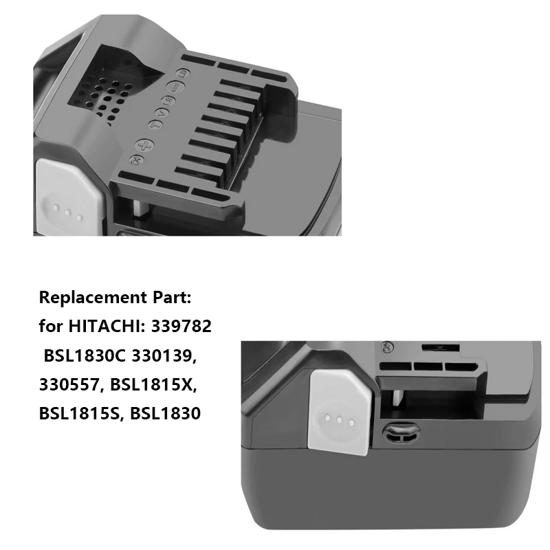 Imagem -03 - Atualizado 4.0 6.0 8.0mah Bateria para Ferramentas Hitachi 14.4v Bsl 1830c Bsl 1830 Bsl 1815x Bsl 1815s Bsl 1825 330139 3