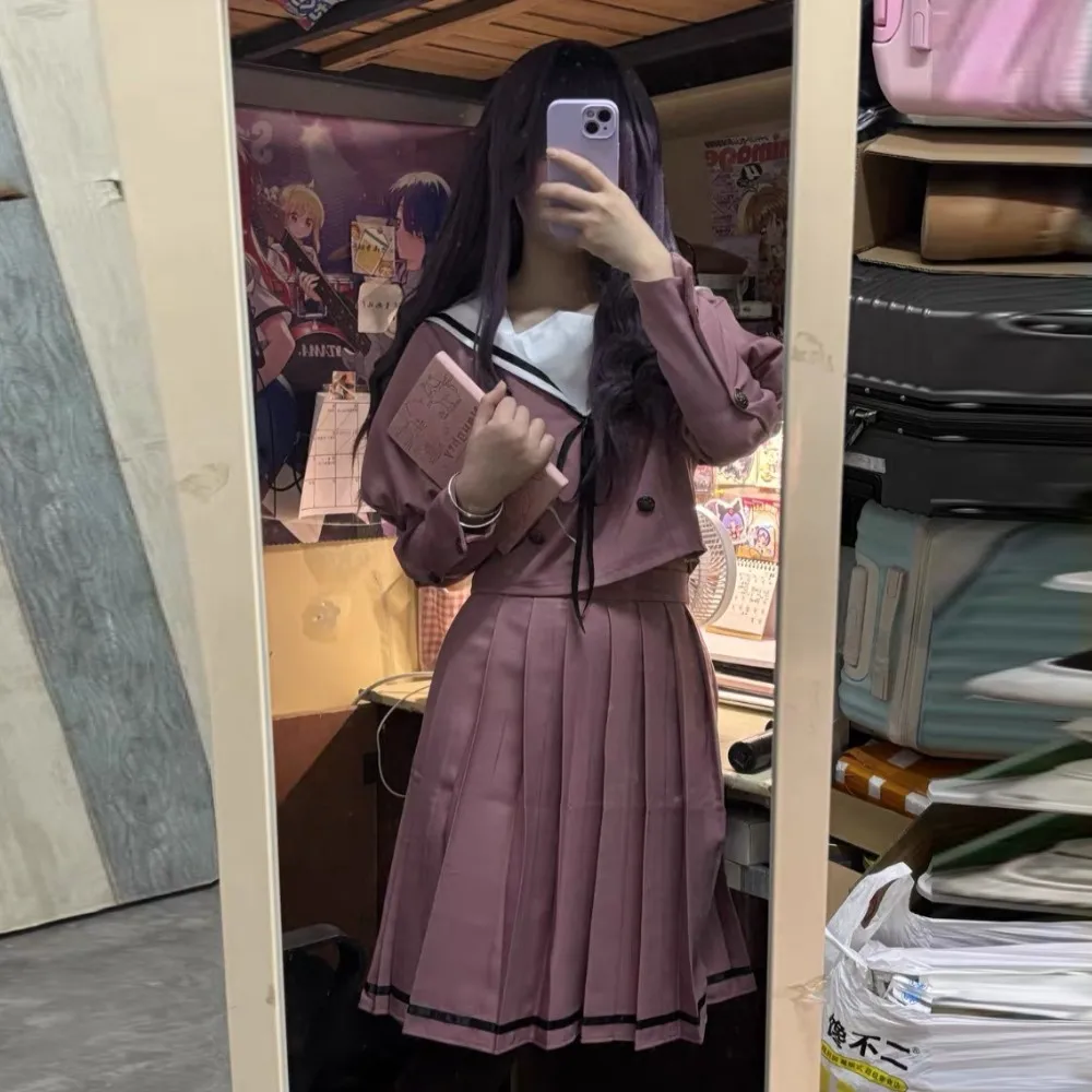 Аниме «Ароматный цветок цветет с грязностью Вагури Каорко», карнавальный костюм, школьная форма, парик, женская униформа моряка, костюм JK