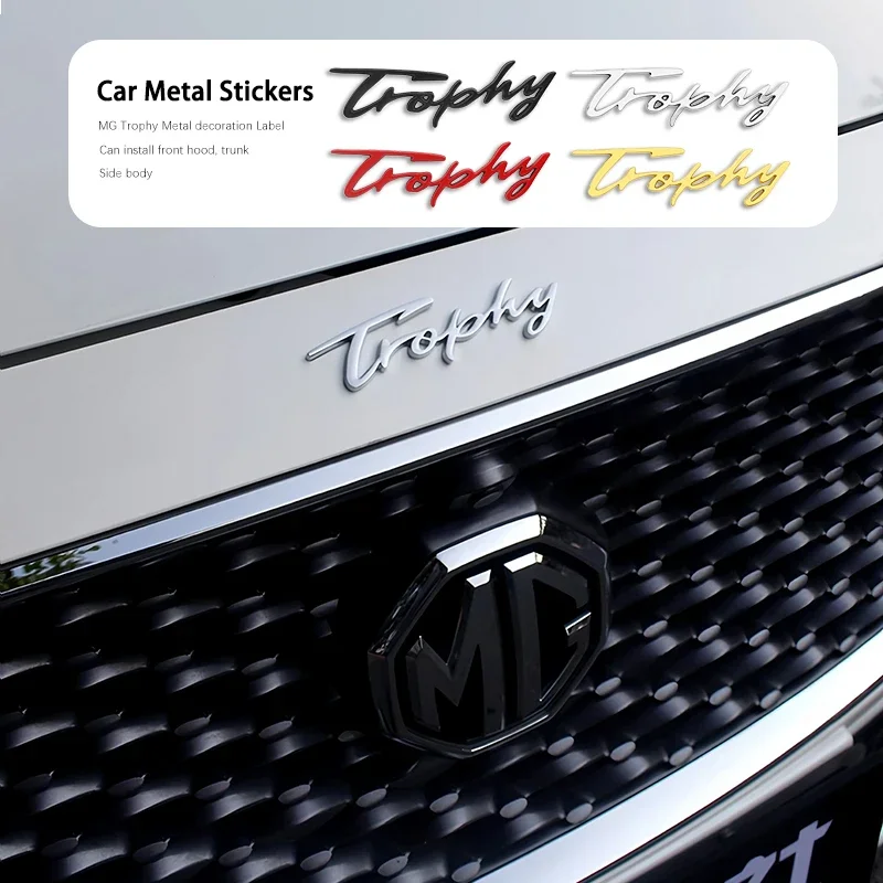 Car Trophy Badge English Logo Sticker Personalized Exterior Decal for MG7 MG6 MG5 MG4 EV ONE Cyberster HS EZS ZS GT