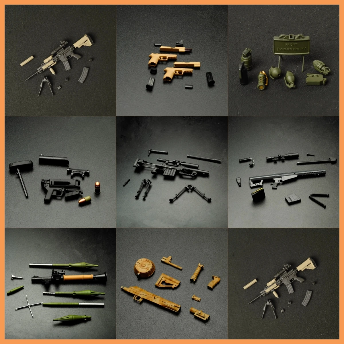 Not for Real People 1/12 AK74U M200 ak117 M82A1 Special Force Weapon Model Prop Accessories Fit 6