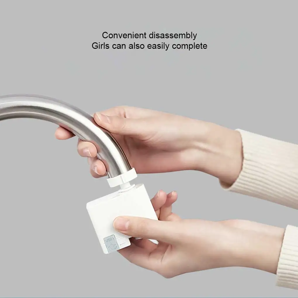 

Stainless Steel Smart Sensor Faucet Rechargeable USB Battery Powered Replacement Kitchen Bathroom Water Tap Accessories