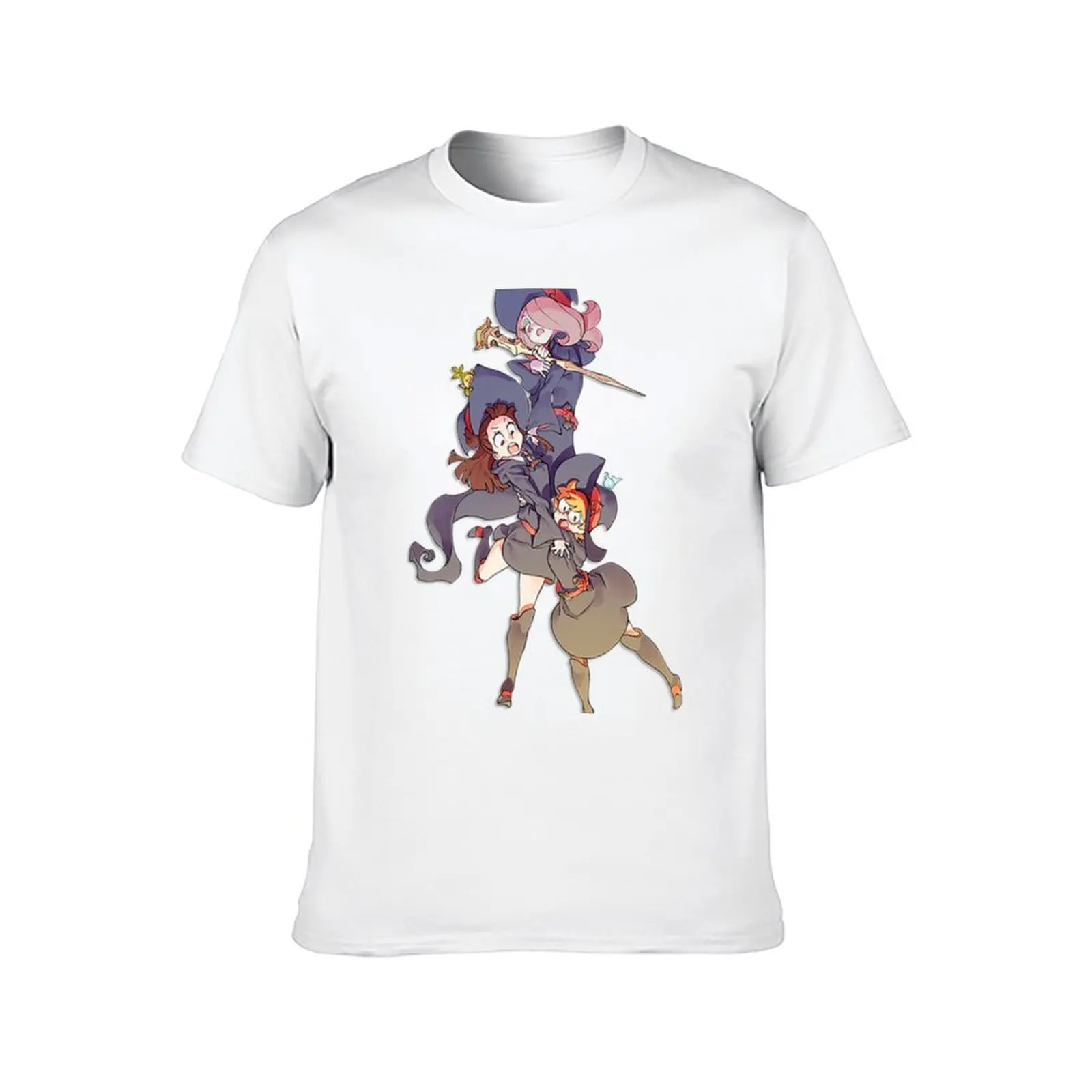 Little Witch Academia Sticker T-Shirt t shirts for man cotton funny t shirts cotton 100% T-Shirt
