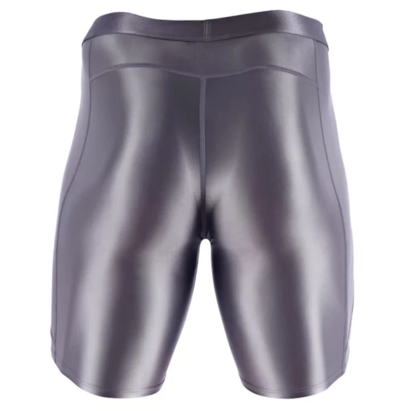 Men's Five-Point Fitness Shorts, Glossy Silk Tights, Running Training, Fast-drying Pants