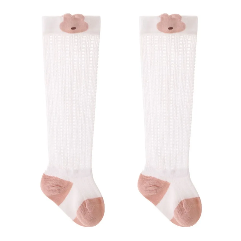 

Multicolor Kids Calf Socks Cartoon Elephant Rabbit Chicken Thin Mosquito Prevention Socks Sweat Absorption Breathable