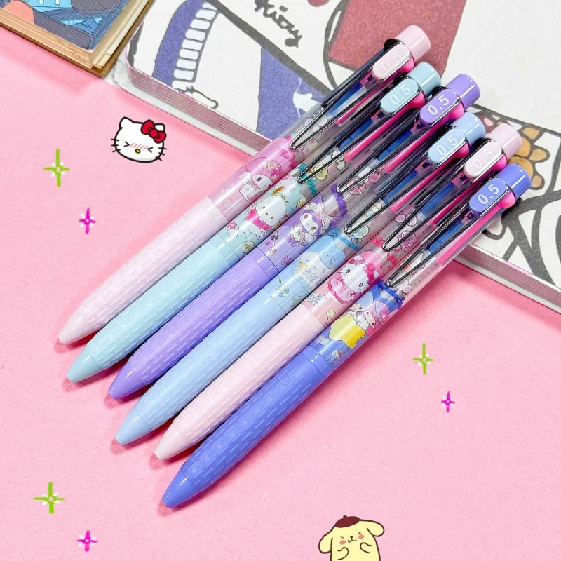 

36PCS/ лот SANRIO KUROMI мелодия Китти 3 цвет пресса гель ручка мило 0.5MM черно-синий/красный чернила нейтральные ручки офисная школа супле