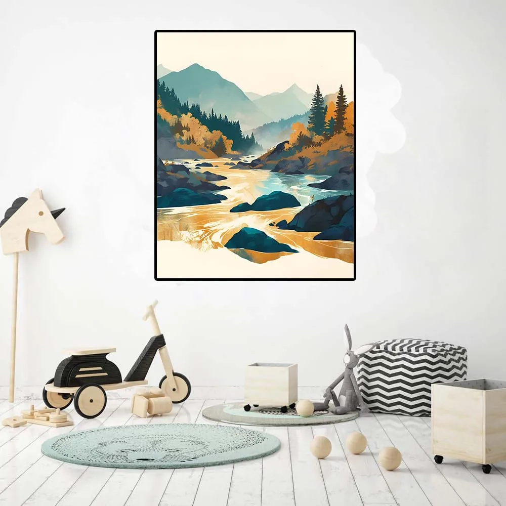 

5293061 Digital oil painting living room decorative painting sofa background wall hanging painting