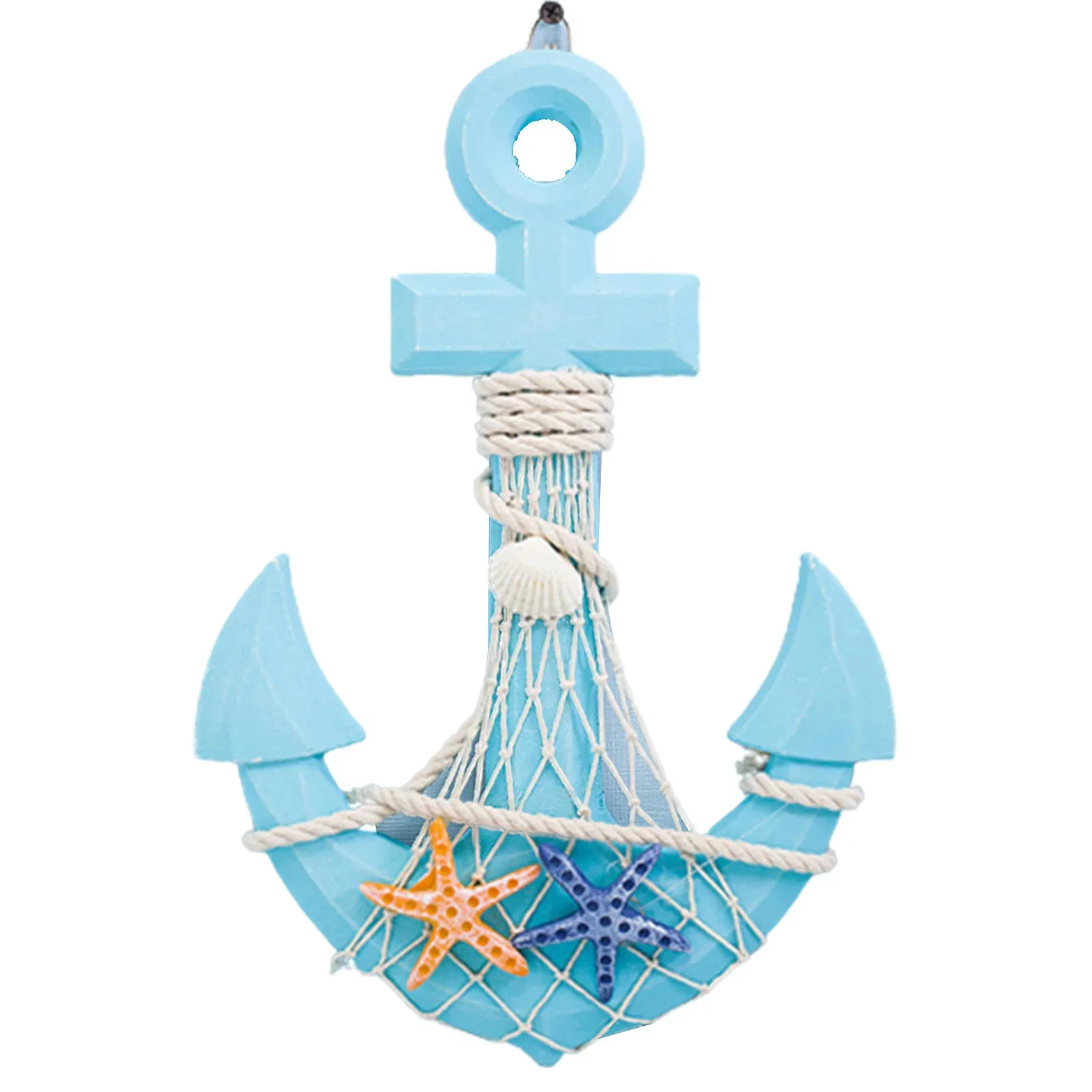 Handcraft Nautical Beach Ship Wheel Décor Coastal Boat Life Buoy Wall Hangings Ornaments Boat Anchor Decoration 2024 Gift