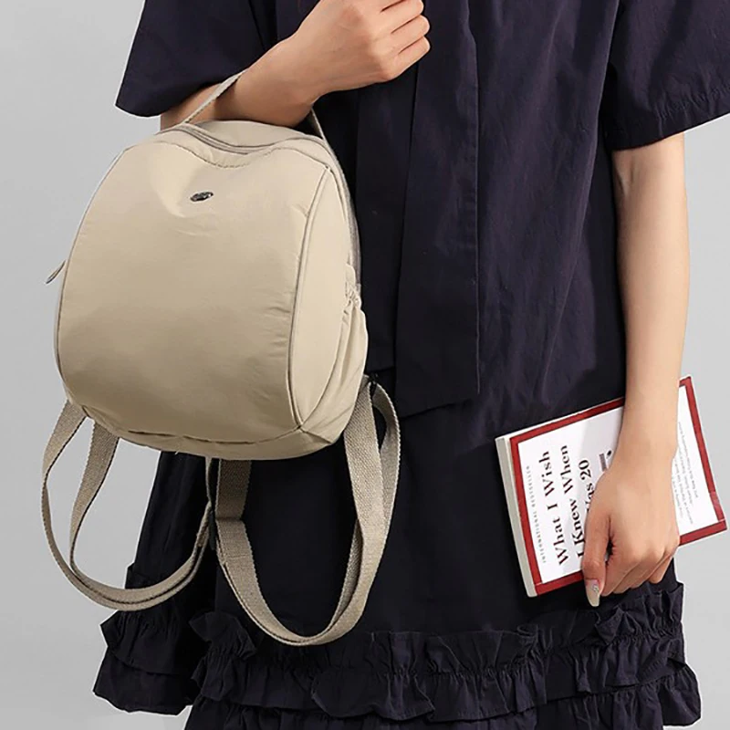 

Nylon Double Shoulder Bag Women's Casual Fashion Nylon Backpack Mommy Bag Leisure Match All Styles Korean Version