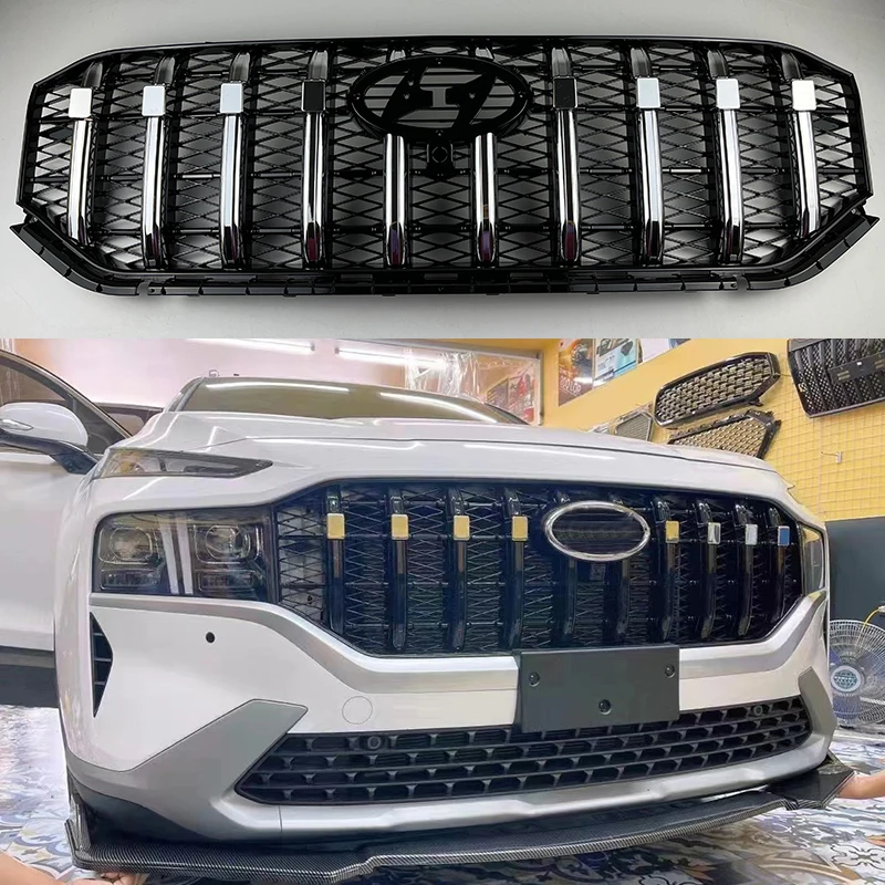 Replace Front grille  Fit for Hyundai Santa fe 2022 grille grille assembly