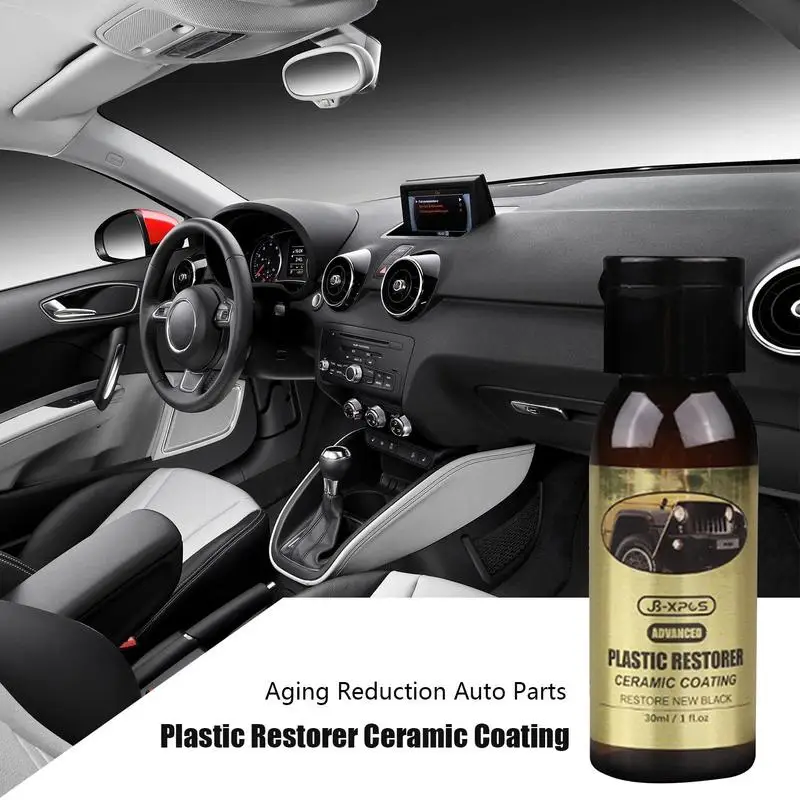 Ceramic Coating Trim Restore 30ml Ceramic Trim Coat Kit Quick Trim Restorer Ceramic Coating Car Parts Refurbish Agent Bring