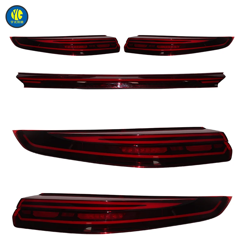 ポルシェ パナメーラ 2014-2016 970.2用 自動車部品 テールライト LEDテールランプ レッドレンズ 新品 12V電圧