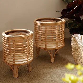 Rattan Indoor Plant Stand 1